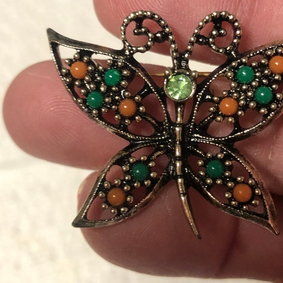 Vintage Sarah Coventry "WINGS OF FASHION" Butterfly Pin/Brooch  1974 M13 - Picture 6 of 6